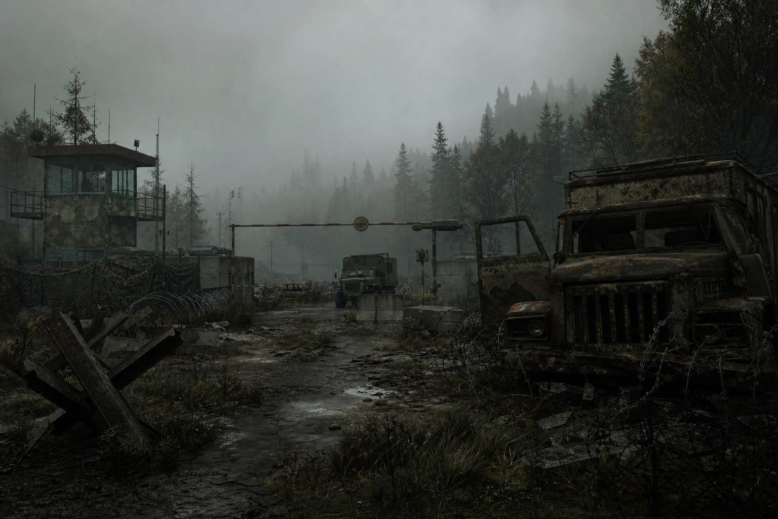 Checkpoint abandonado